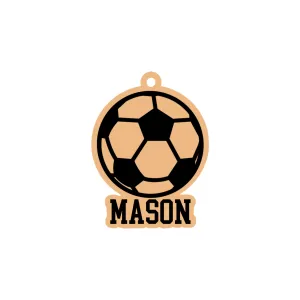 Personalized Soccer Ball Keychain