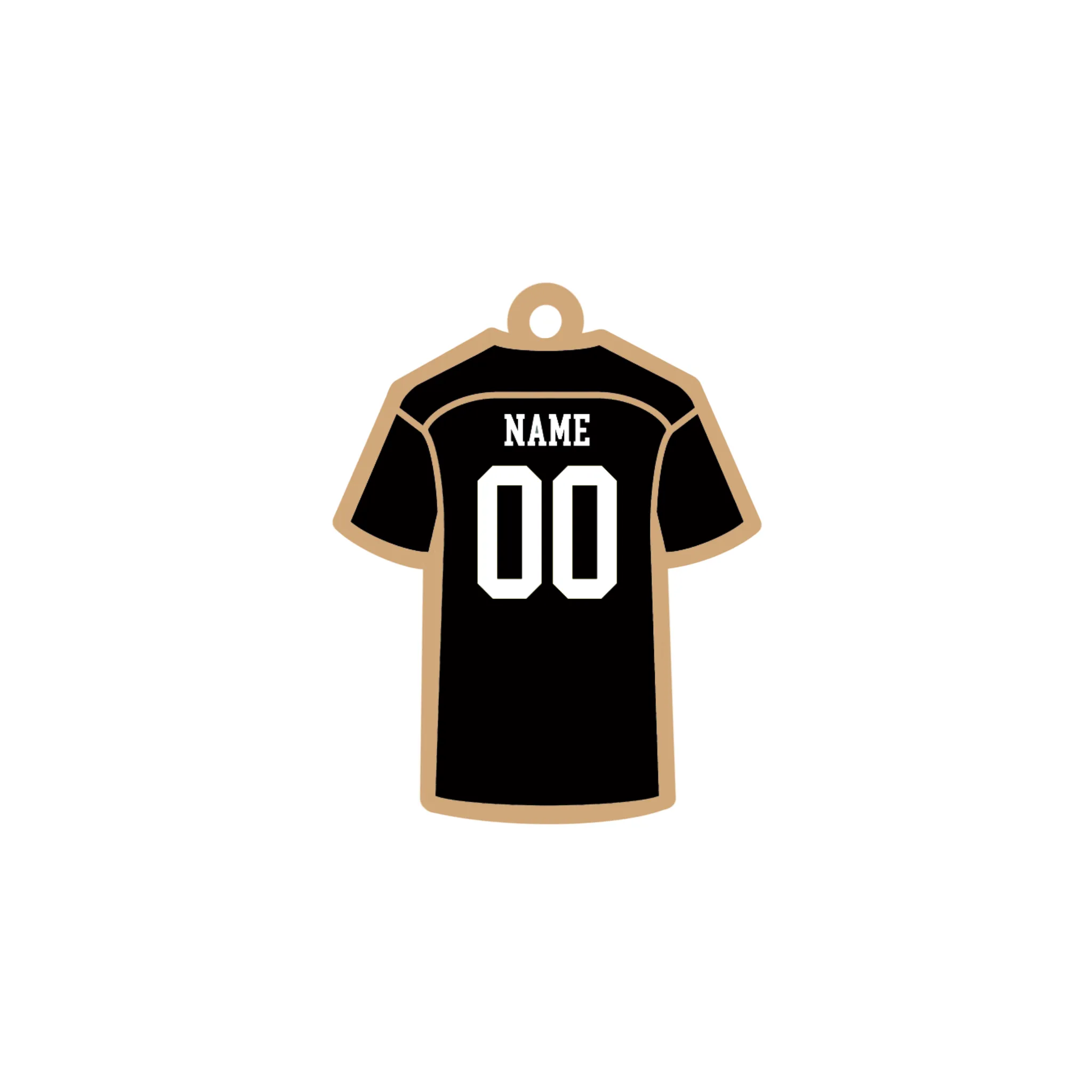 Personalized Soccer Jersey Keychain - MOCKUP