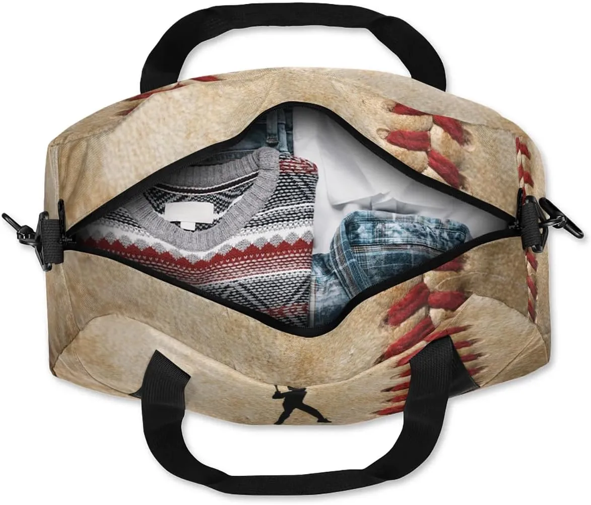 Personalized Sport Duffle Bag for Boys Girls, Custom Baseball Theme 1 Kids Duffle Bag Gym Bag with Name, Travel Duffel Bag Overnight Weekender Bag, Customized Kids Gifts