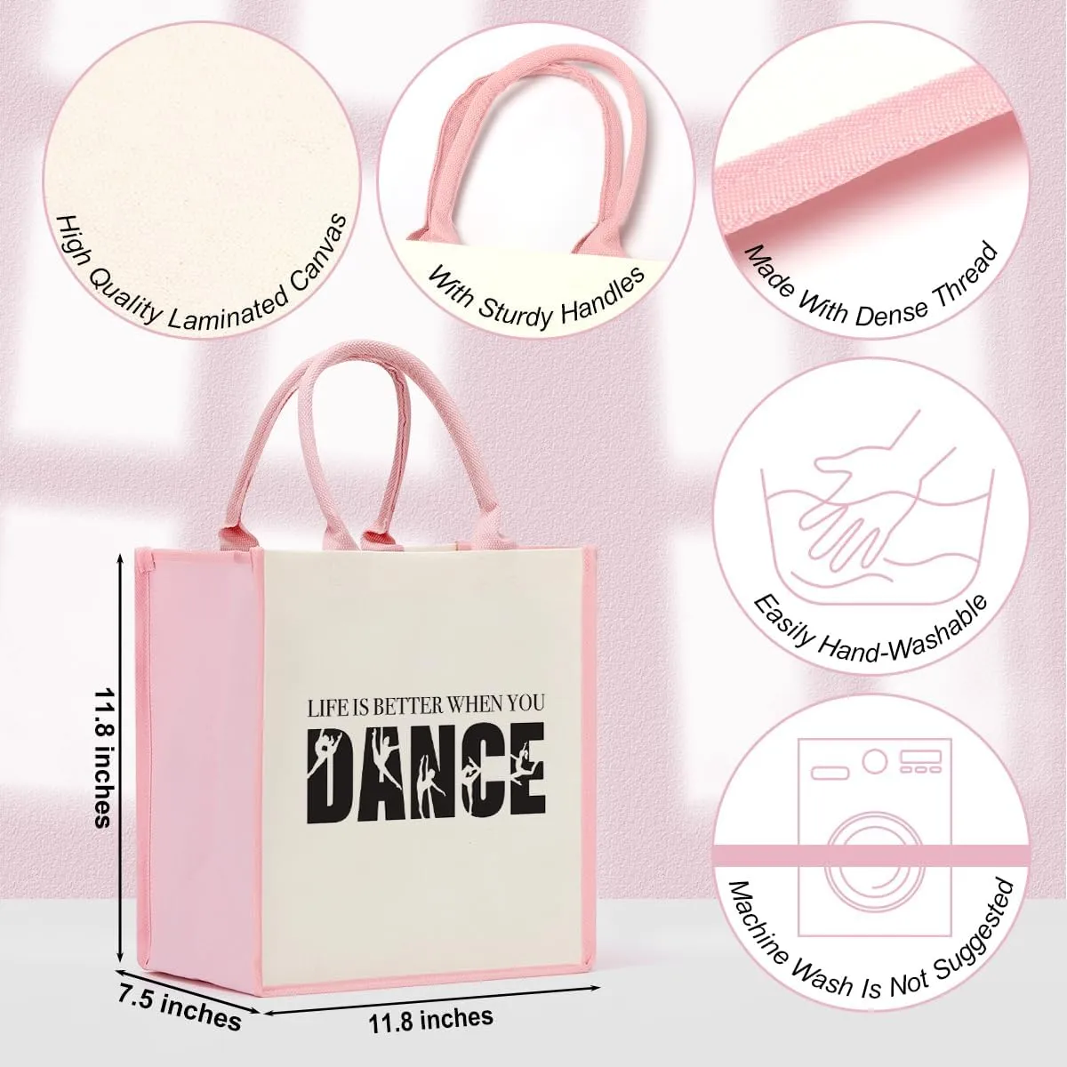 Personalized Tote for Women - Girls Weekend Cheaper Beach Canvas Bag, Funny Weekender for Girls Trip