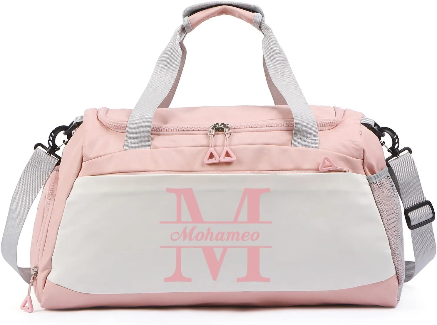 Personalized Travel Duffel Bag - Custom Name Letter Large Capacity Sport Gym Bag with Wet Dry Pockets Weekend Travel Bag Gifts for Women Men Husband Dad Son Wife for Anniversary Christmas