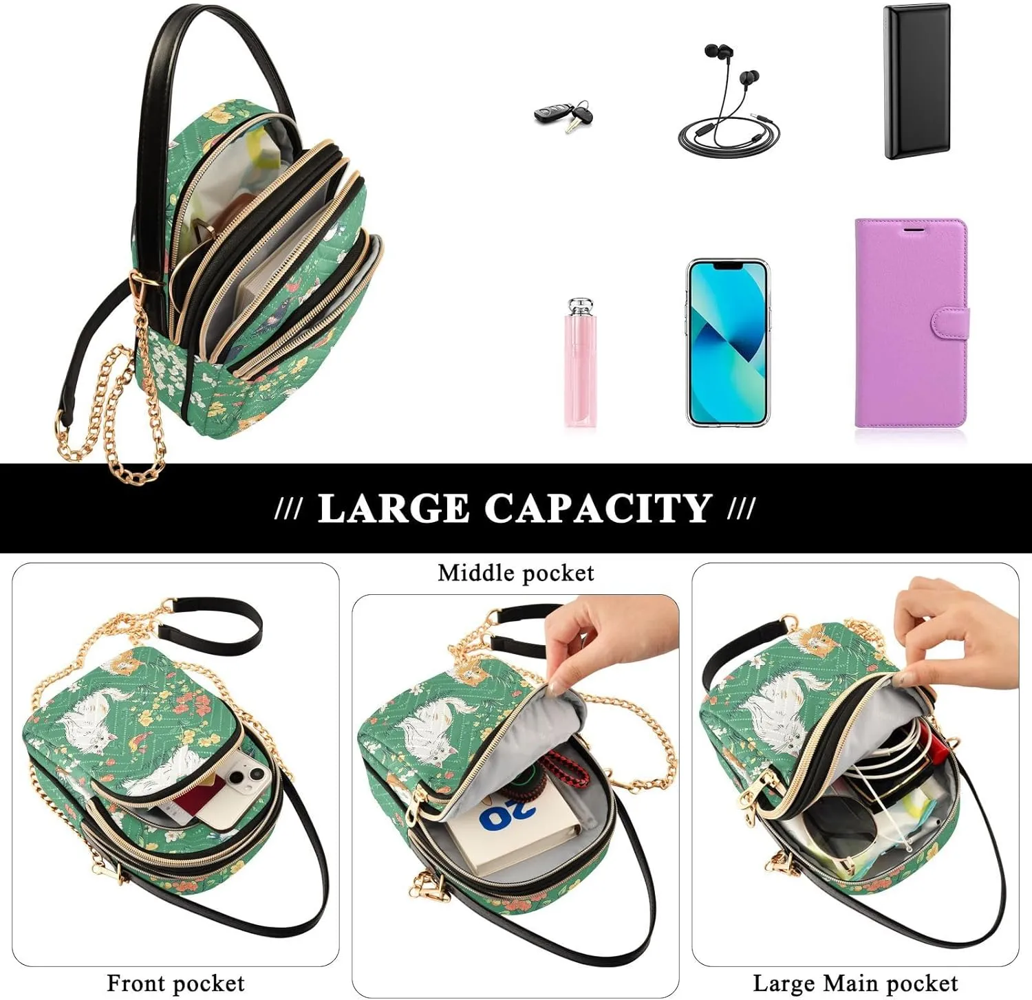 Phone Purse Women Small Cell Wallet Crossbody Bags Women's Crossbody Handbags Mini Shoulder Bag