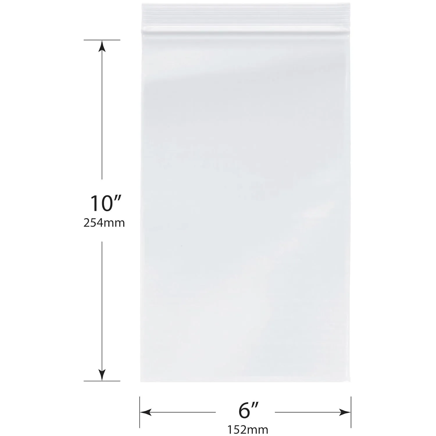 Plymor 5" x 8" (100), 6" x 10" (100), 9" x 12" (100), 4 Mil Variety Pack Heavy Duty Zipper Reclosable Plastic Bags