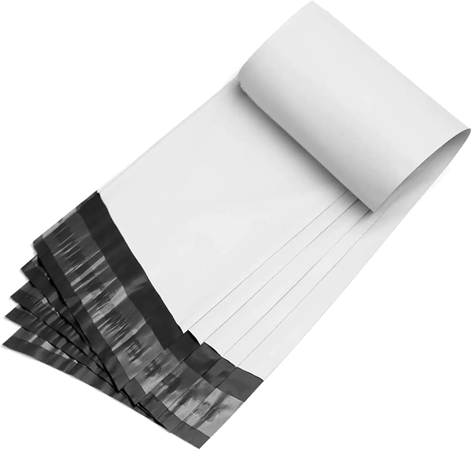 Poly Mailers Long Shipping Bags 12x43 Inch 50 Pack Envelopes Bag for Unique Items Storage Packaging, White Self Sealing Waterproof Mailing