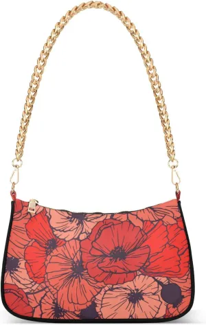 Poppy Bush Crossbody Bags for Women Tote Bag Women's Shoulder Handbags Clutch Purses for Women
