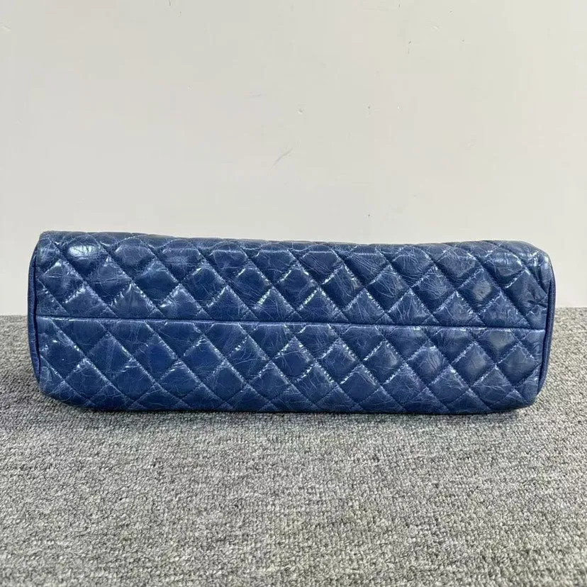 Preloved Chanel Quilted Blue Shoulder Bag SJZ2-16