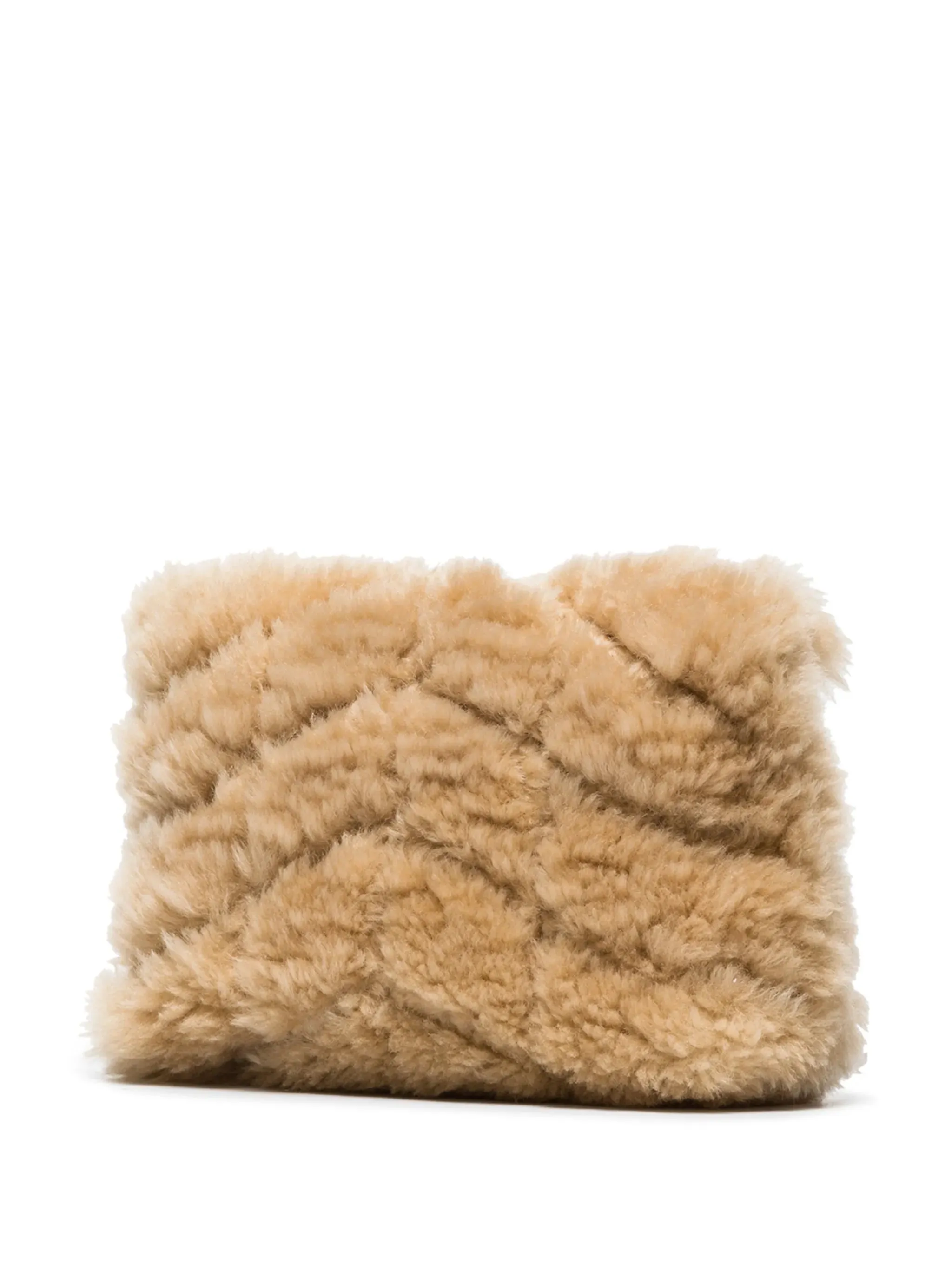 Puffer Referral discount shearling clutch Unique
