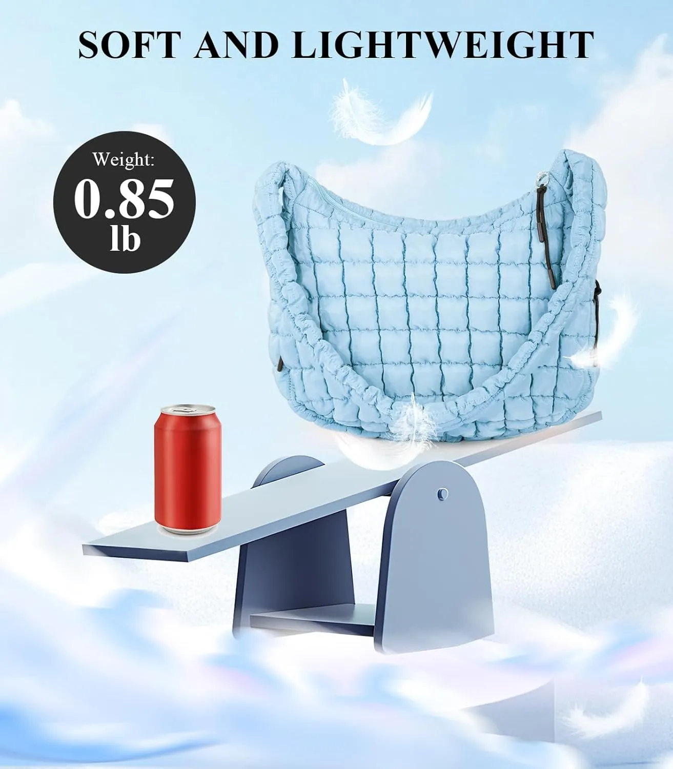 Puffer Tote Bag for Women, Quilted Tote Bag Puffer Bag, Large Quilted Crossbody Bags Carryall Bag, Hobo Bags for Travel