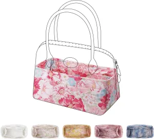 Purse Organizer Insert Fits Bolide 21/25/27/31/35/1923 bags, Lightweight Bag Shaper Liner for Women Luxury Handbag Tote, Soft Inner Bag (BL31, Blooming)