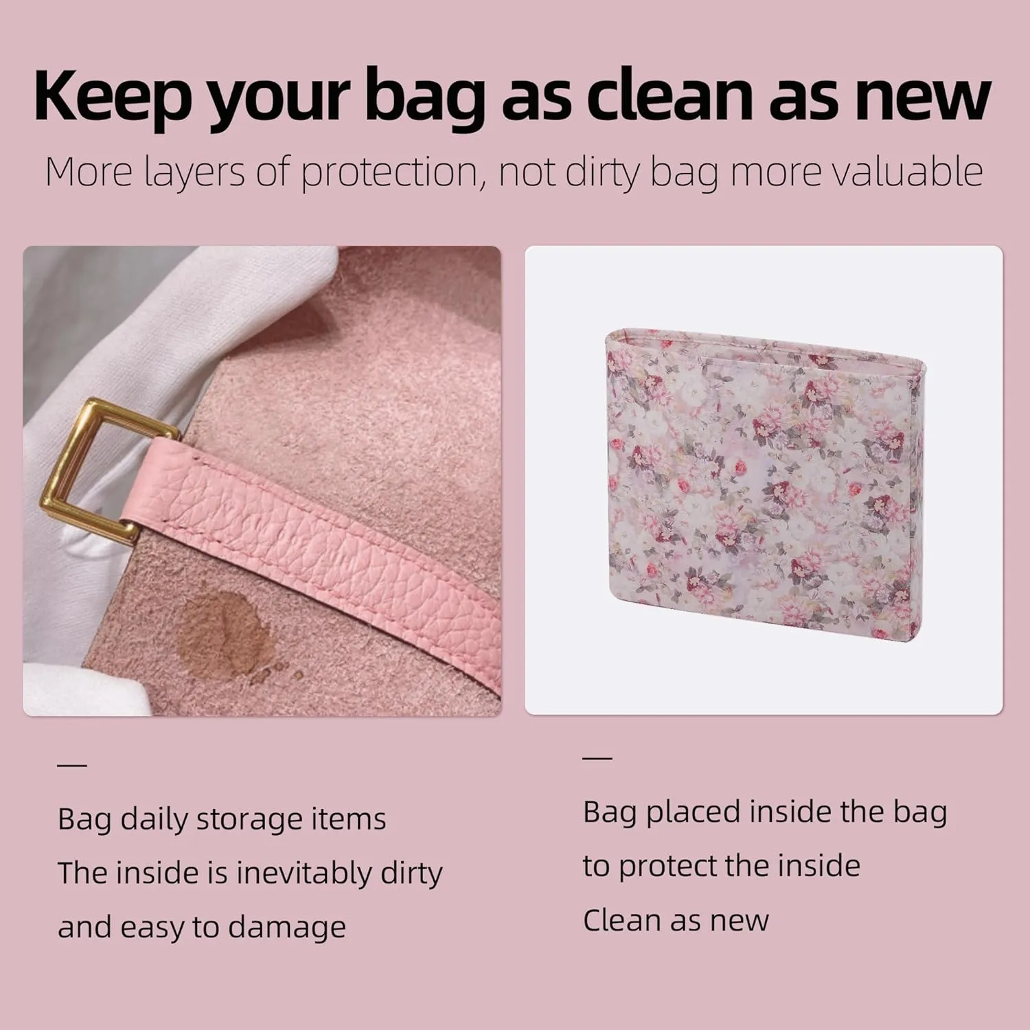 Purse Organizer Insert For Evelyne TPM/PM/GM/TGM, Lightweight Bag Shaper Liner, Soft Luxury Handbag Tote Inner Bag (PM-29, Kaleidoscope)