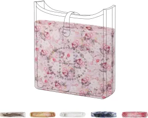 Purse Organizer Insert For Evelyne TPM/PM/GM/TGM, Lightweight Bag Shaper Liner, Soft Luxury Handbag Tote Inner Bag (PM-29, Kaleidoscope)