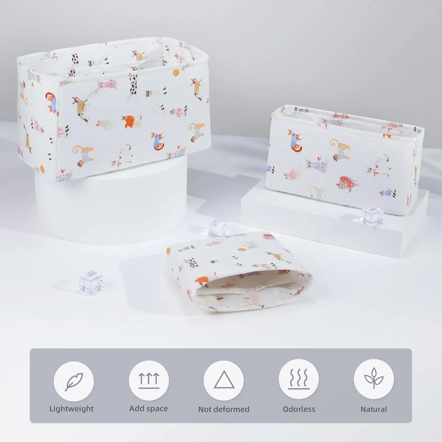 Purse Organizer Insert For Evelyne TPM/PM/GM/TGM, Lightweight Bag Shaper Liner, Soft Luxury Handbag Tote Inner Bag (PM-29,Cat Paradise)