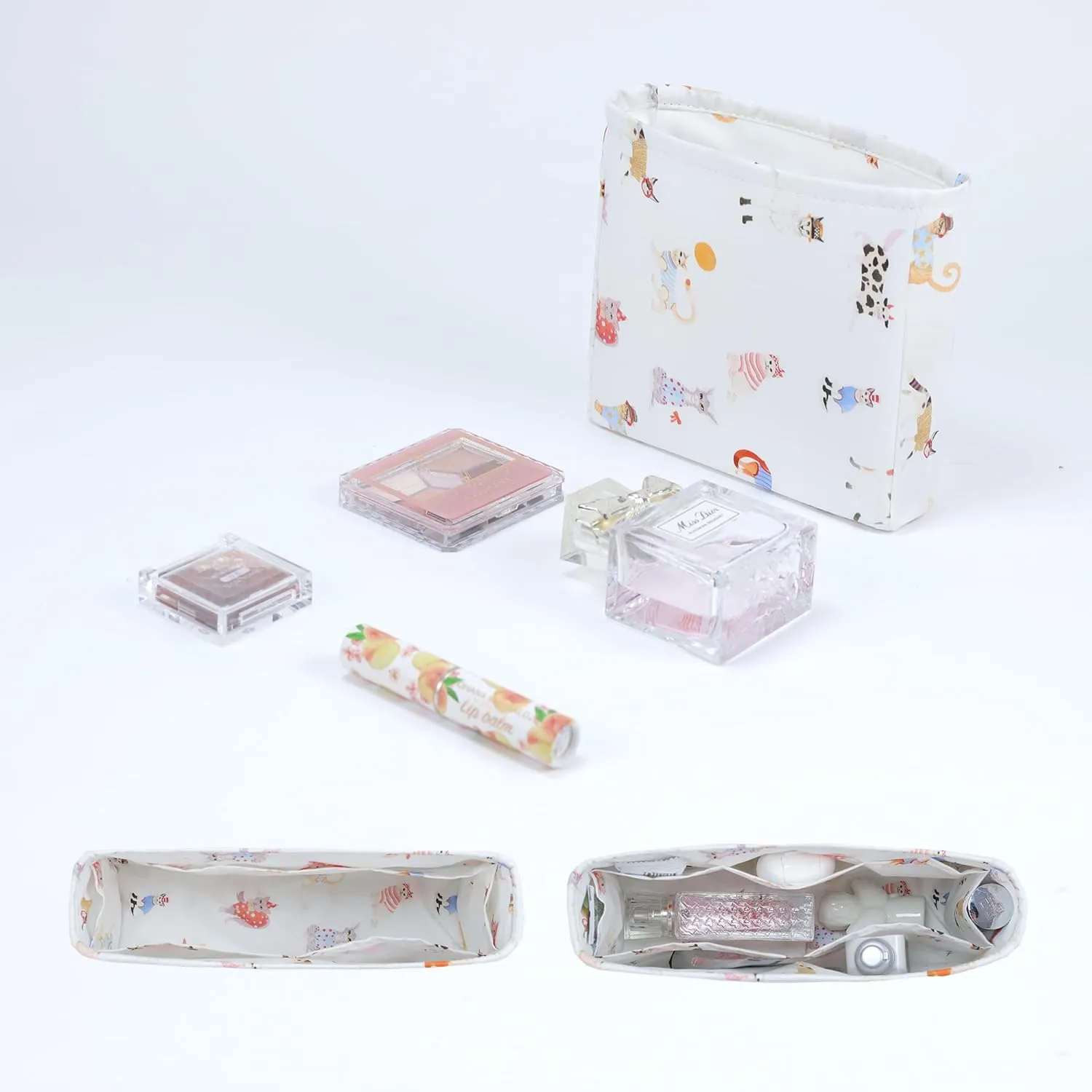 Purse Organizer Insert For Evelyne TPM/PM/GM/TGM, Lightweight Bag Shaper Liner, Soft Luxury Handbag Tote Inner Bag (PM-29,Cat Paradise)