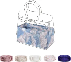 Purse Organizer Insert, unique pattern Bag Organizer Liner, Handbag Organiser Insert, Bag Tote Shaper fit Birkin 20/25/30/35/40 bags(BK25,Sea and waves)