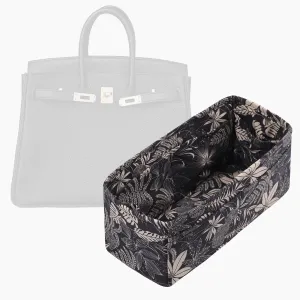 Purse Organizer Insert, unique pattern Bag Organizer Liner, Handbag Organiser Insert, Bag Tote Shaper fit Birkin 20/25/30/35/40 bags(BK30,Dark Fragrance)