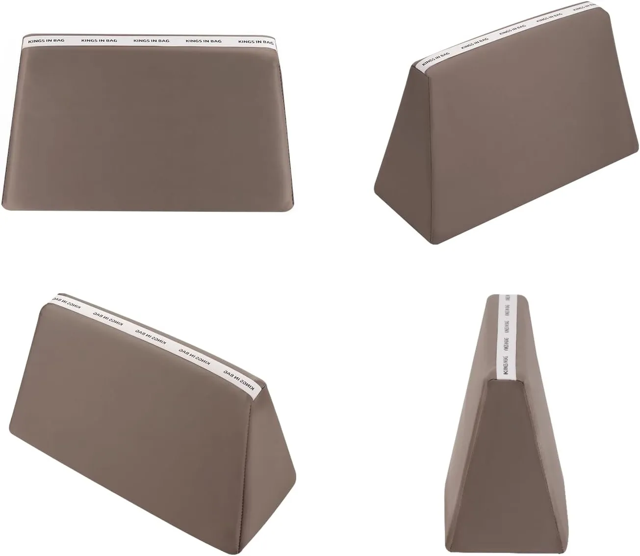 Purse Pillow Insert Compatible with Kelly Bags, Handbag Filler with Soft Satins for Luxury Bags, Soft Purse Inner Pillow with Memory Foam for Handbag Storage (Etoupe Grey, KE 25 Sellier)