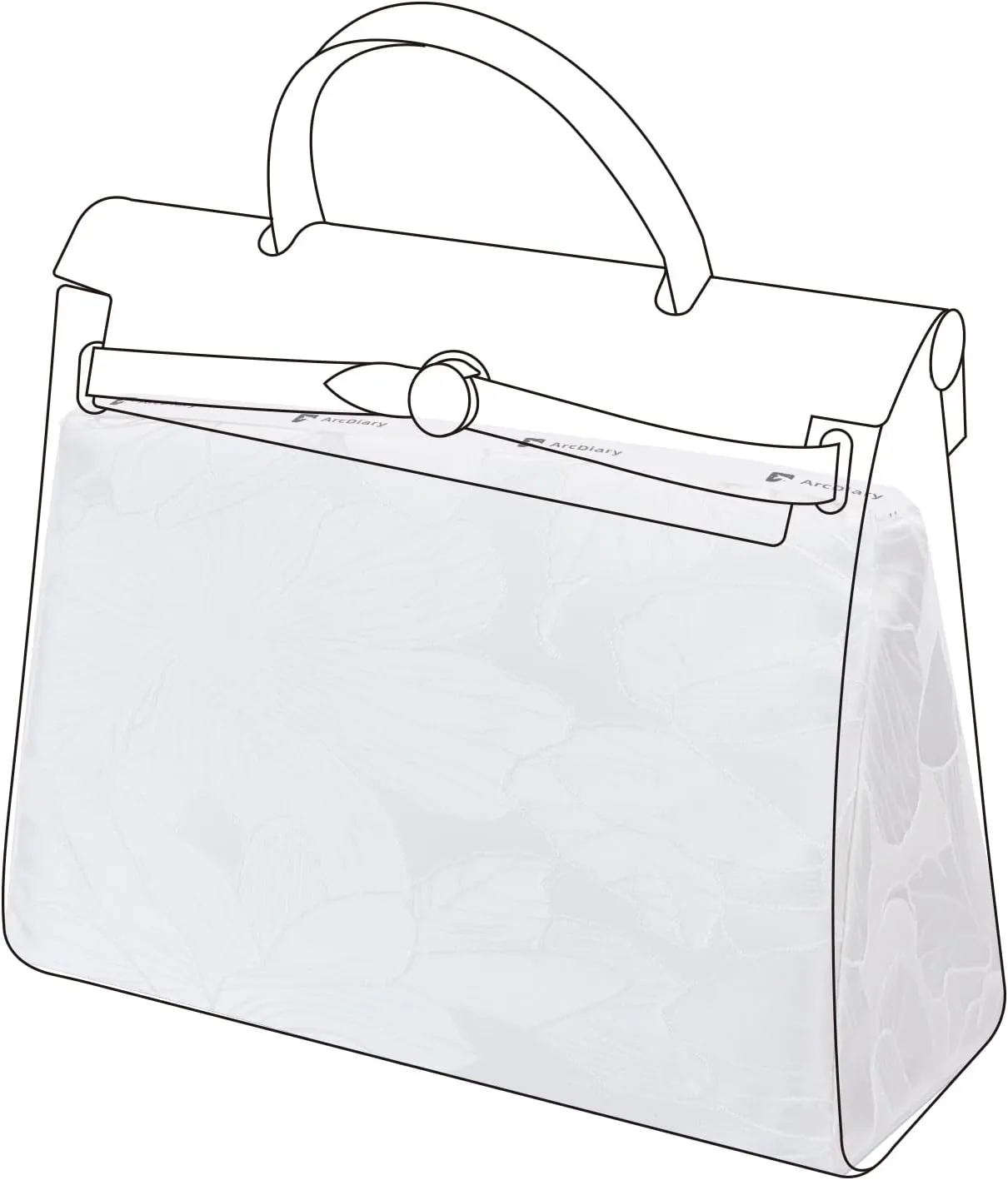 Purse Pillow Insert for Herbag 31/39/50 bags, Soft Memory Foam Bag Pillow, Luxury Handbag Tote Shaper(Herbag31,Snowflake)