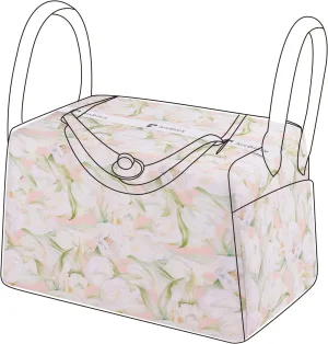 Purse Pillow Shaper Insert, unique pattern handbag shapers, Memory Foam, for Lindy 19/26/30/34 bags (Lindy19,French Tulips)