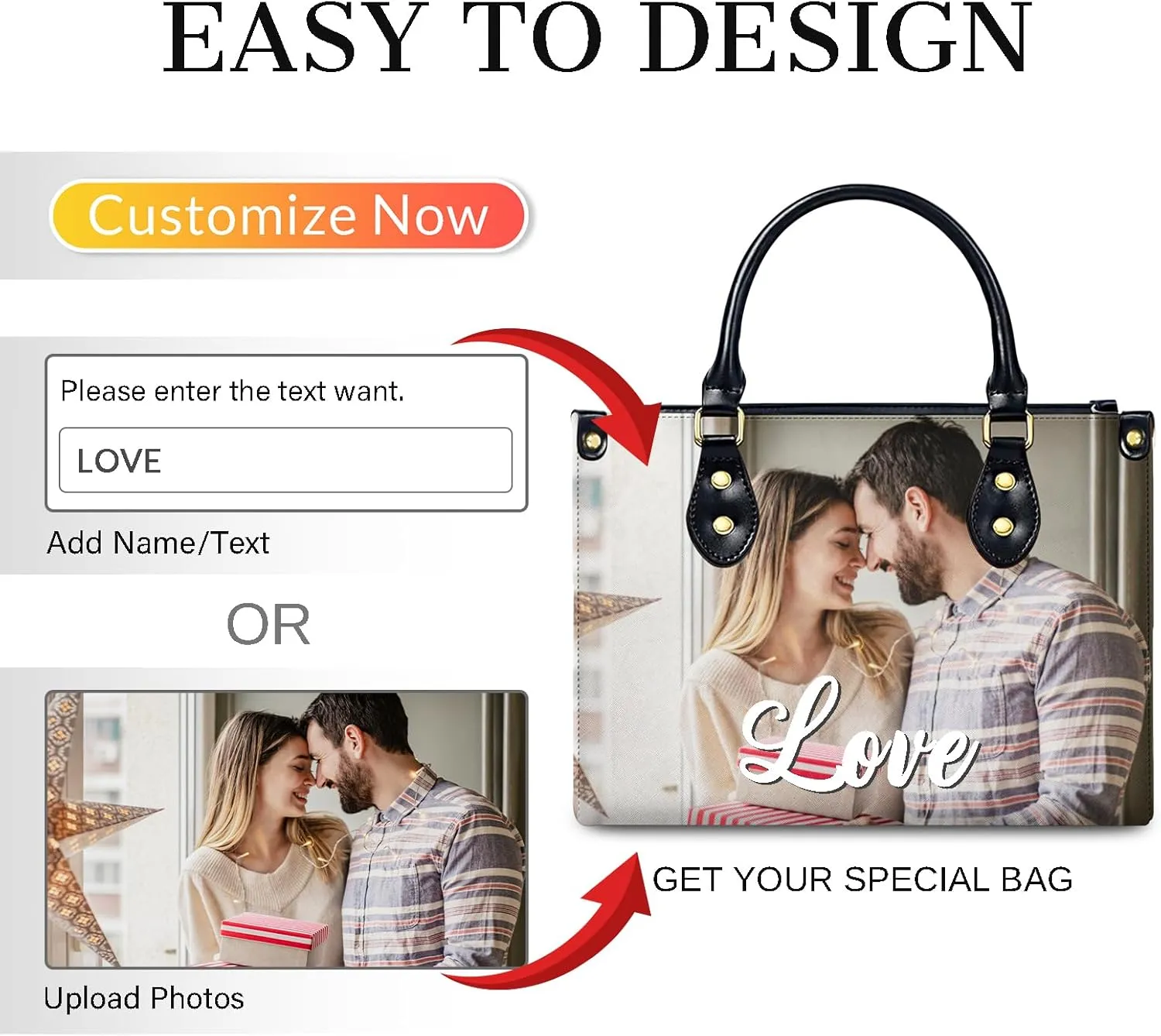 Purses for Women - Customized Handbags Gifts for Women Mom Friends - Tote Bags Gift for Wedding Retirement Vacation