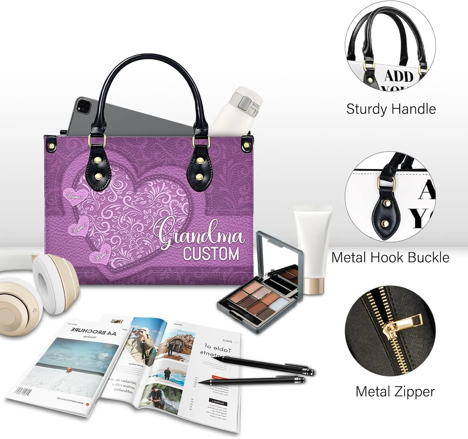 Purses for Women - Customized Handbags Gifts for Women Mom Friends - Tote Bags Gift for Wedding Retirement Vacation