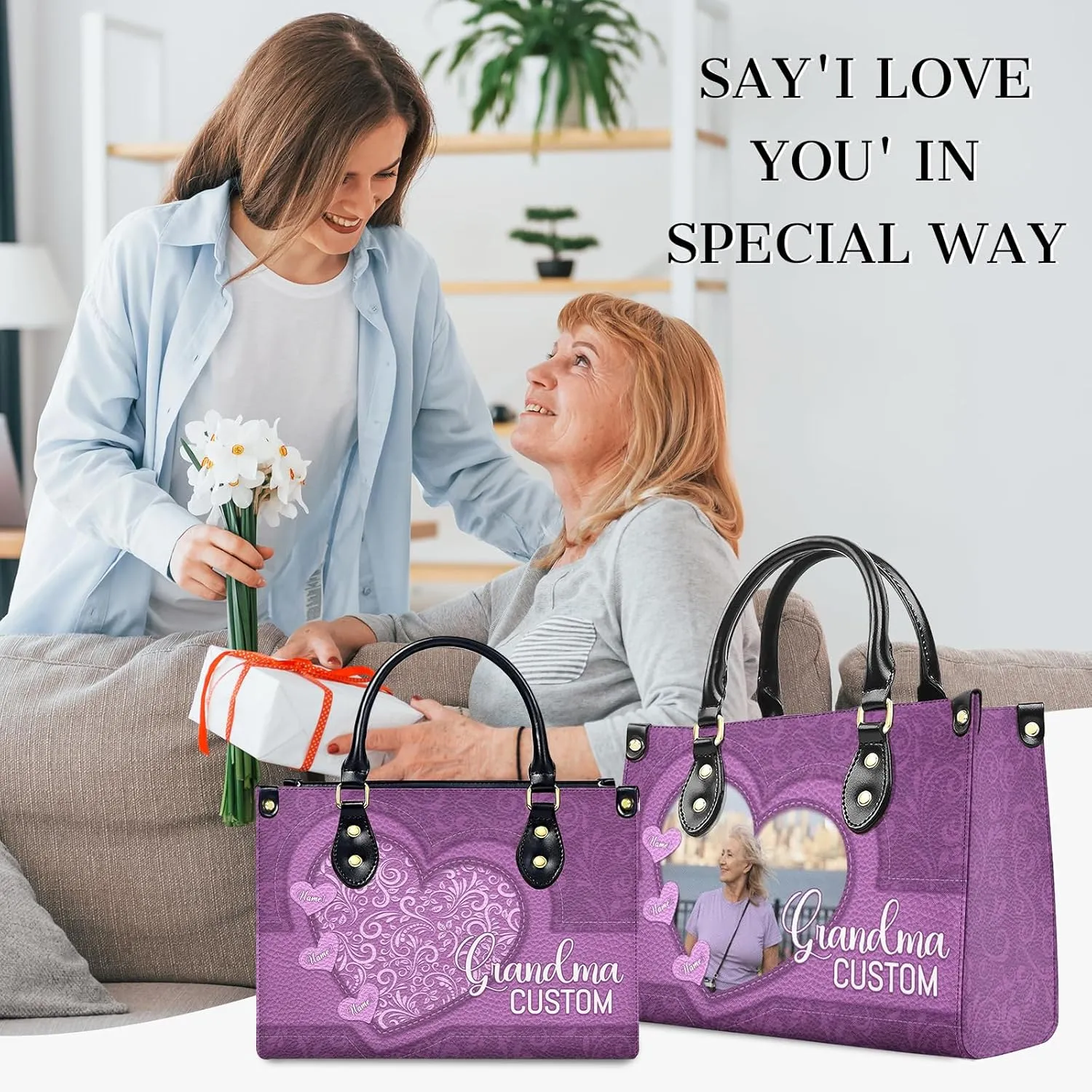 Purses for Women - Customized Handbags Gifts for Women Mom Friends - Tote Bags Gift for Wedding Retirement Vacation