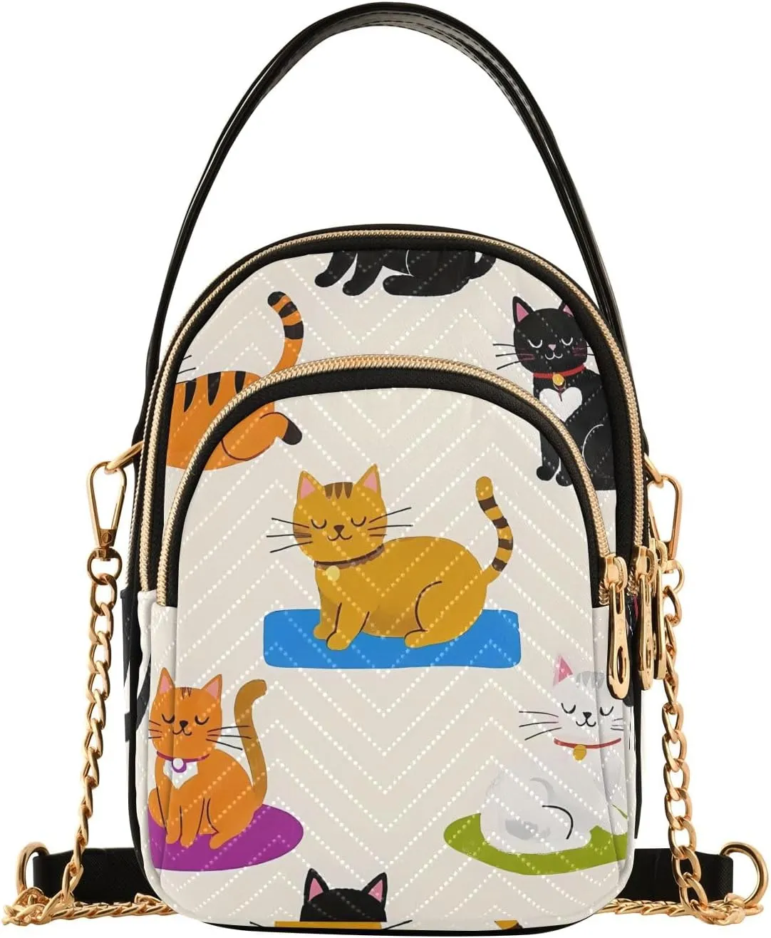 Quilted Crossbody Bag Small Shoulder Purse Women's Handbags Phone Purse with Chain