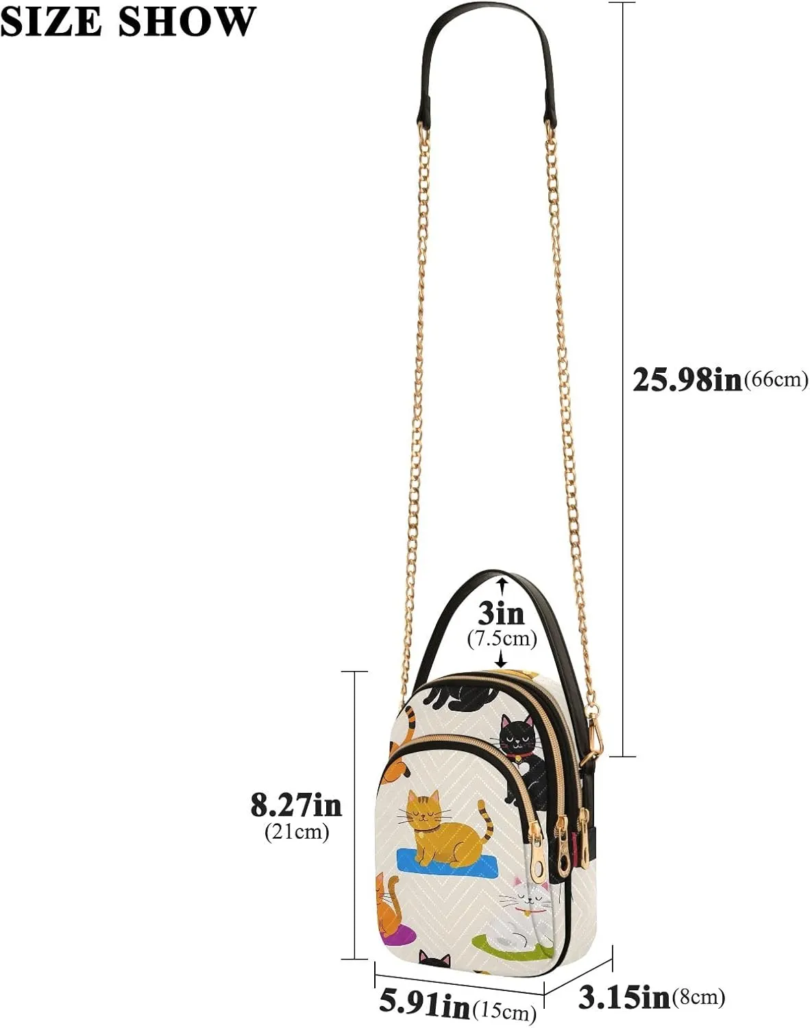 Quilted Crossbody Bag Small Shoulder Purse Women's Handbags Phone Purse with Chain