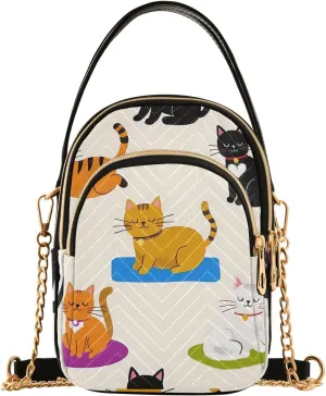 Quilted Crossbody Bag Small Shoulder Purse Women's Handbags Phone Purse with Chain