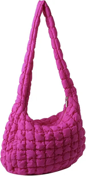 Quilted Tote Bag for Women Puffer Bags Large Padding Shoulder Bag Dumpling Underarm Bag Tote Bag Cloud Handbags with Zip