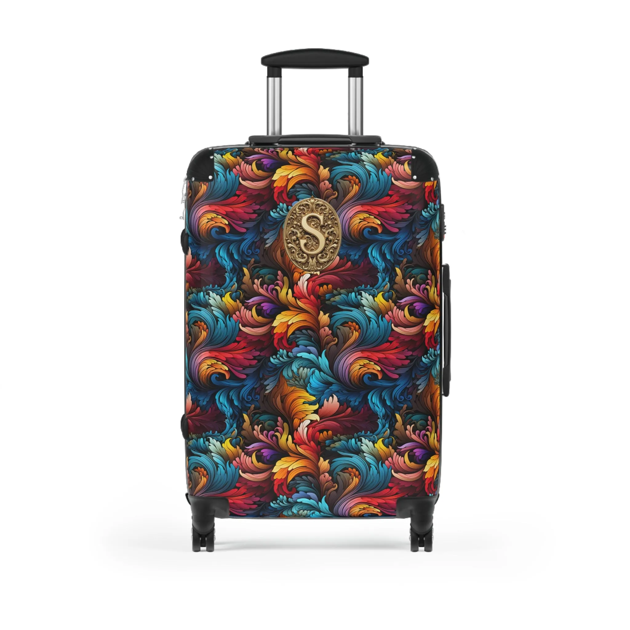 Rainbow Paisley Monogrammed Suitcase