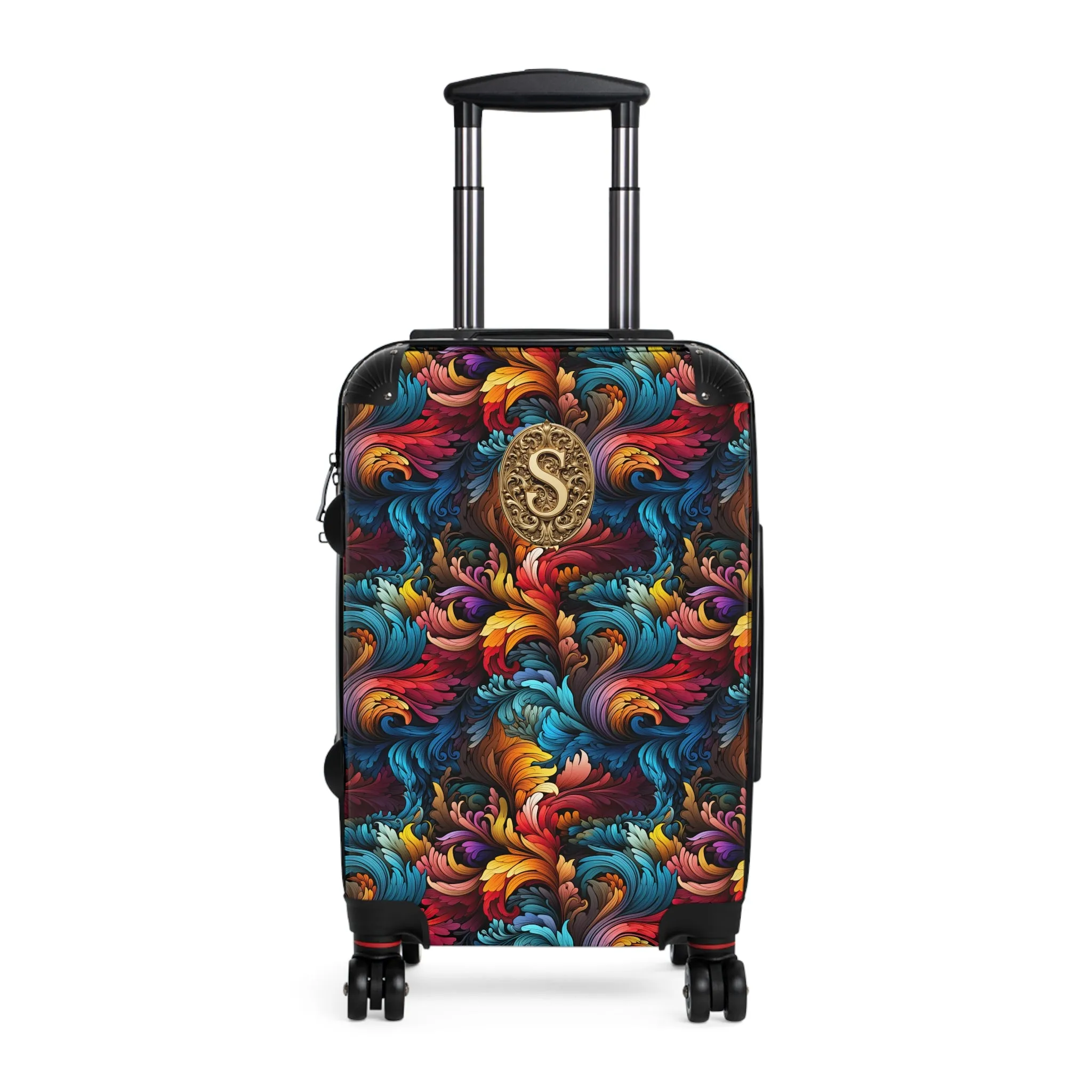 Rainbow Paisley Monogrammed Suitcase