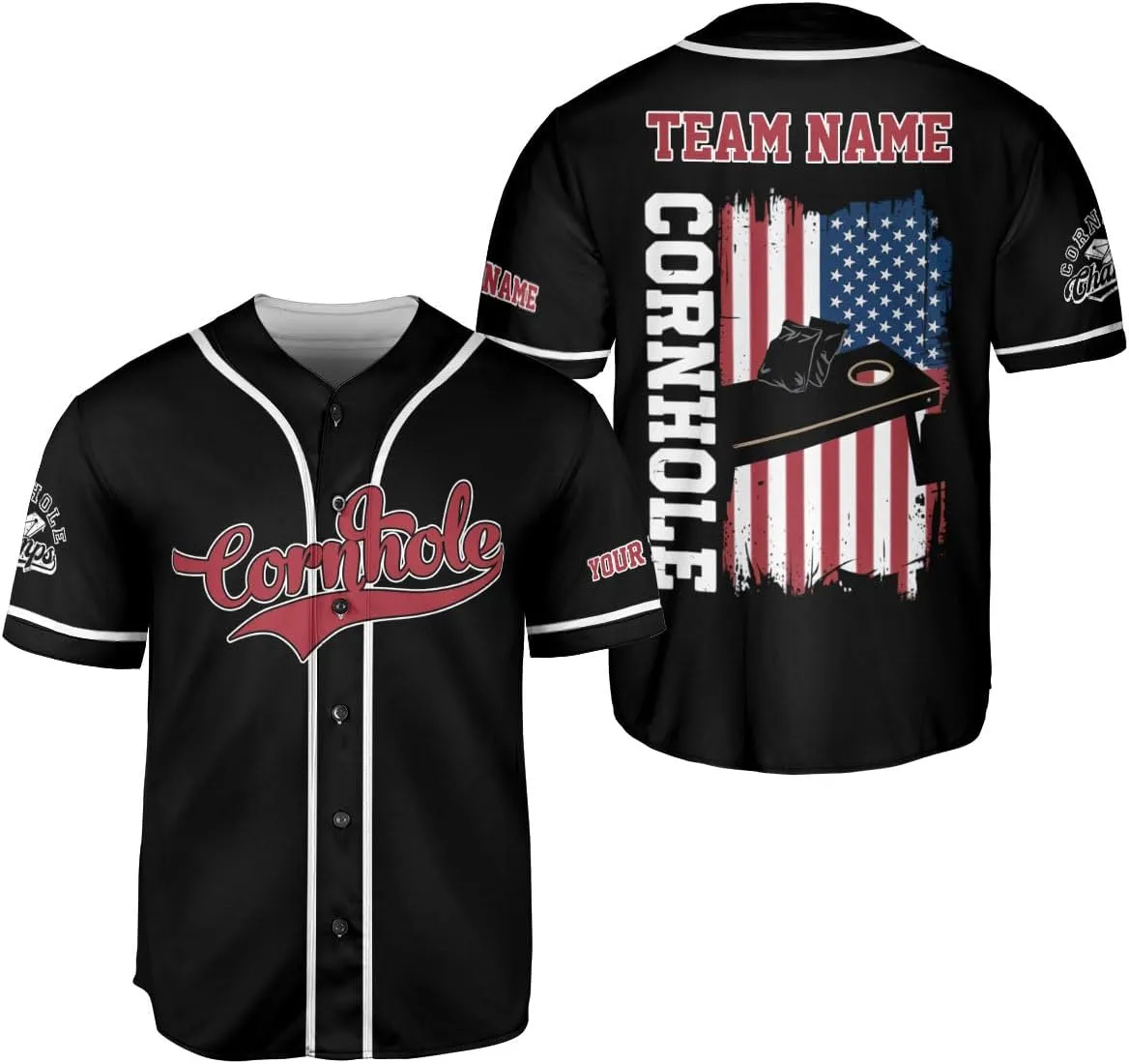 Royal Fight Personalized Cornhole Baseball Jersey Cornhole Toss Like A Boss Baseball Shirts Funny Cornhole Jerseys Men Women