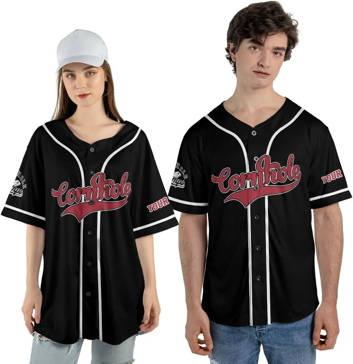 Royal Fight Personalized Cornhole Baseball Jersey Cornhole Toss Like A Boss Baseball Shirts Funny Cornhole Jerseys Men Women