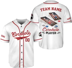 Royal Fight Personalized Cornhole Baseball Jersey Cornhole Toss Like A Boss Baseball Shirts Funny Cornhole Jerseys Men Women
