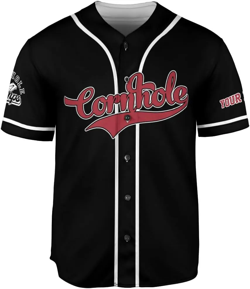 Royal Fight Personalized Cornhole Baseball Jersey Cornhole Toss Like A Boss Baseball Shirts Funny Cornhole Jerseys Men Women