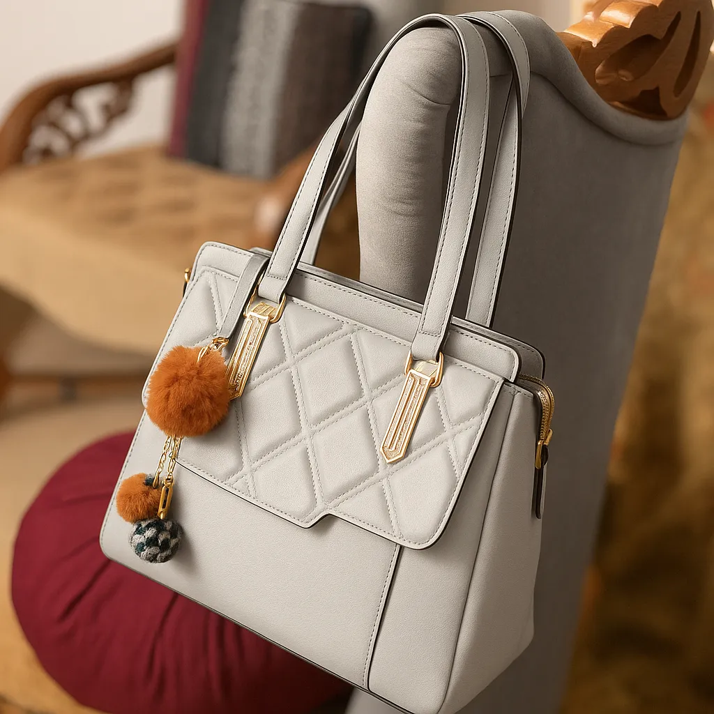 Sage Handcrafted Quilted Handbag | Affordable Fashion Handbags - Lace & Luxe