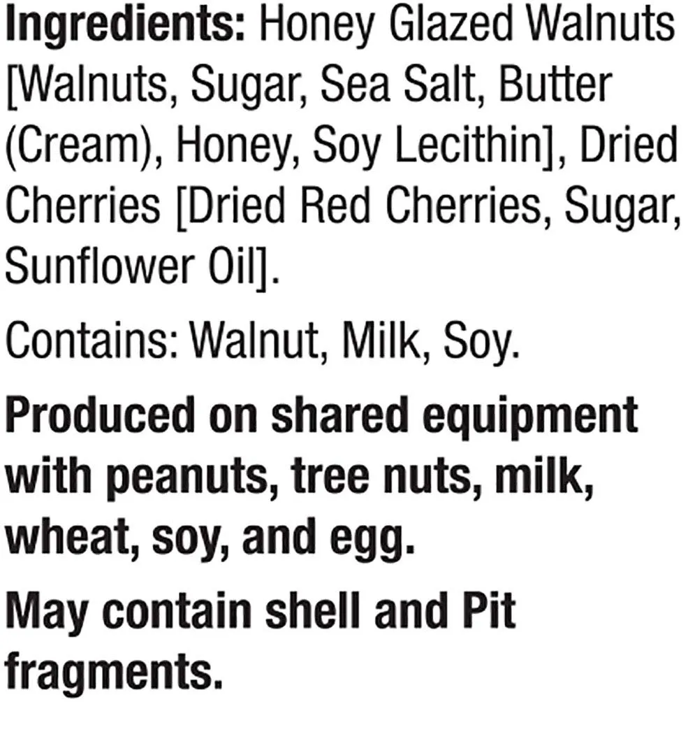 Salad Pizazz ! | Salad Topping | OZ - 12 3.5OZ (3.5 ) Resealable Bags Dried Cherries & Honey Toasted Walnuts ,42 Ounce