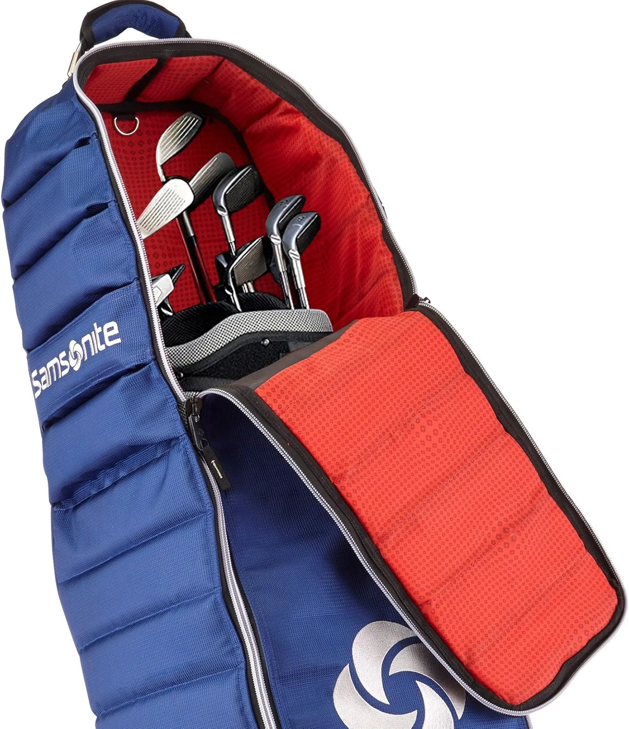 Samsonite Quilted Golf Travel Cover with Spinner Wheels and Detachable Shoe Bag