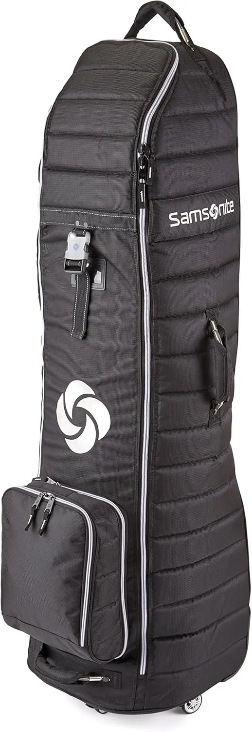 Samsonite Quilted Golf Travel Cover with Spinner Wheels and Detachable Shoe Bag