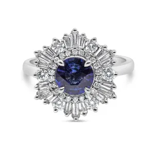 Sapphire and Diamond Ring