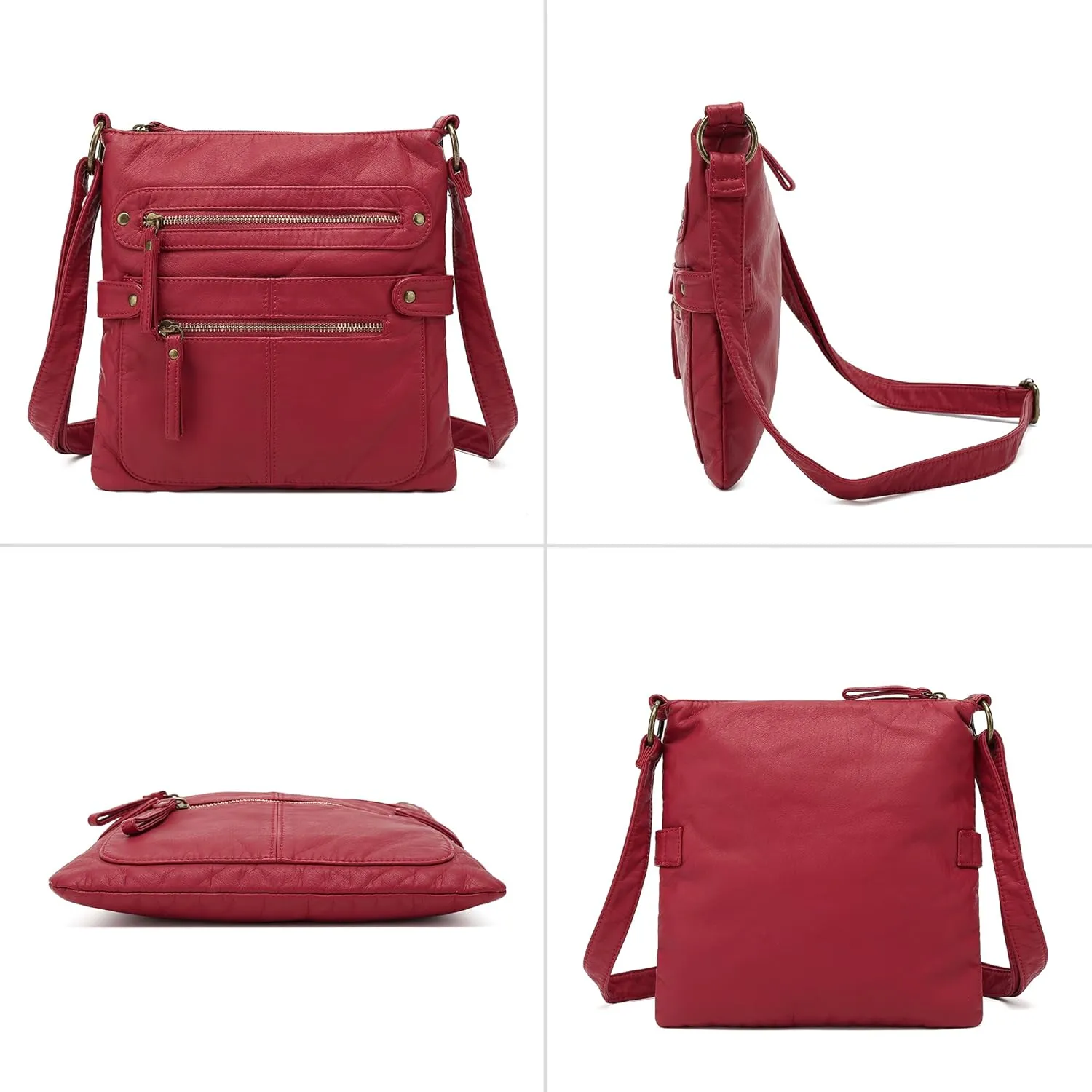 Scarleton Crossbody Bags for Women Travel Bag Purses and Handbags Multi Pocket Shoulder Bag Ultra Soft Faux Leather, H1693