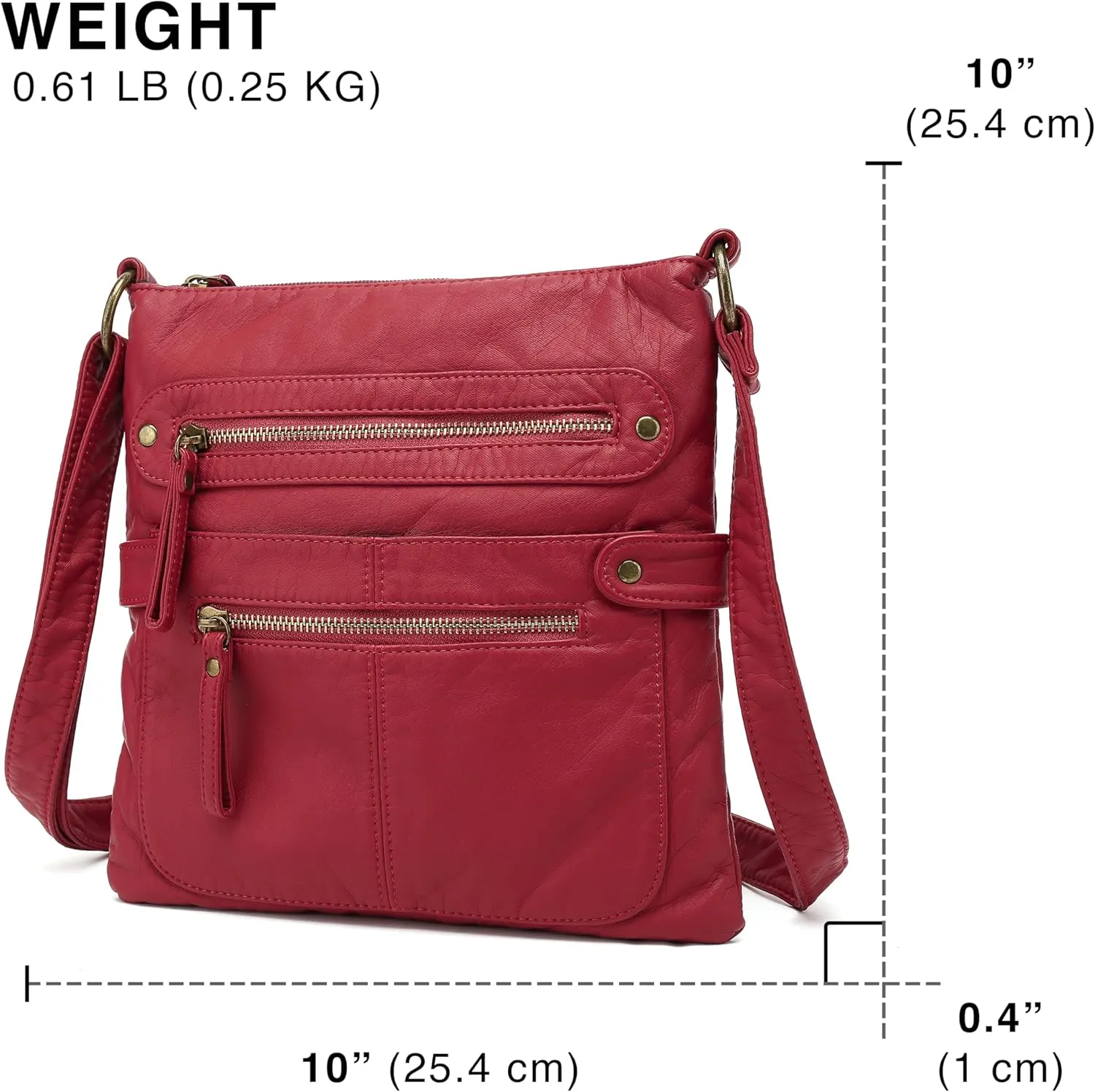 Scarleton Crossbody Bags for Women Travel Bag Purses and Handbags Multi Pocket Shoulder Bag Ultra Soft Faux Leather, H1693