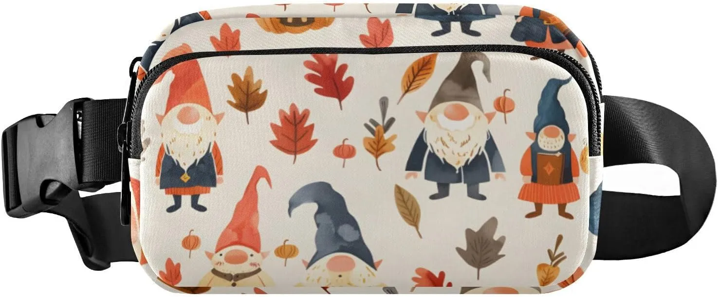 senya Dwarf Maple Leaves Fanny Pack Crossbody Bags for Women Belt Bag Running Waist Bag with Adjustable Strap