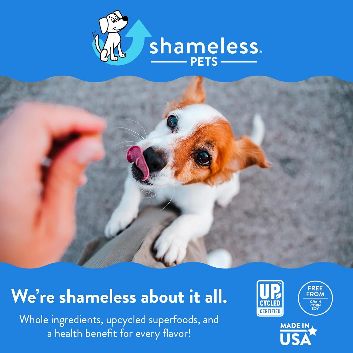 Shameless Pets Soft-Baked Treats, Meat Variety 5-Pack - Natural & Healthy Chews for Small, Medium & Large Dogs - Biscuits Baked & Made in USA, Free From Grain, Corn & Soy