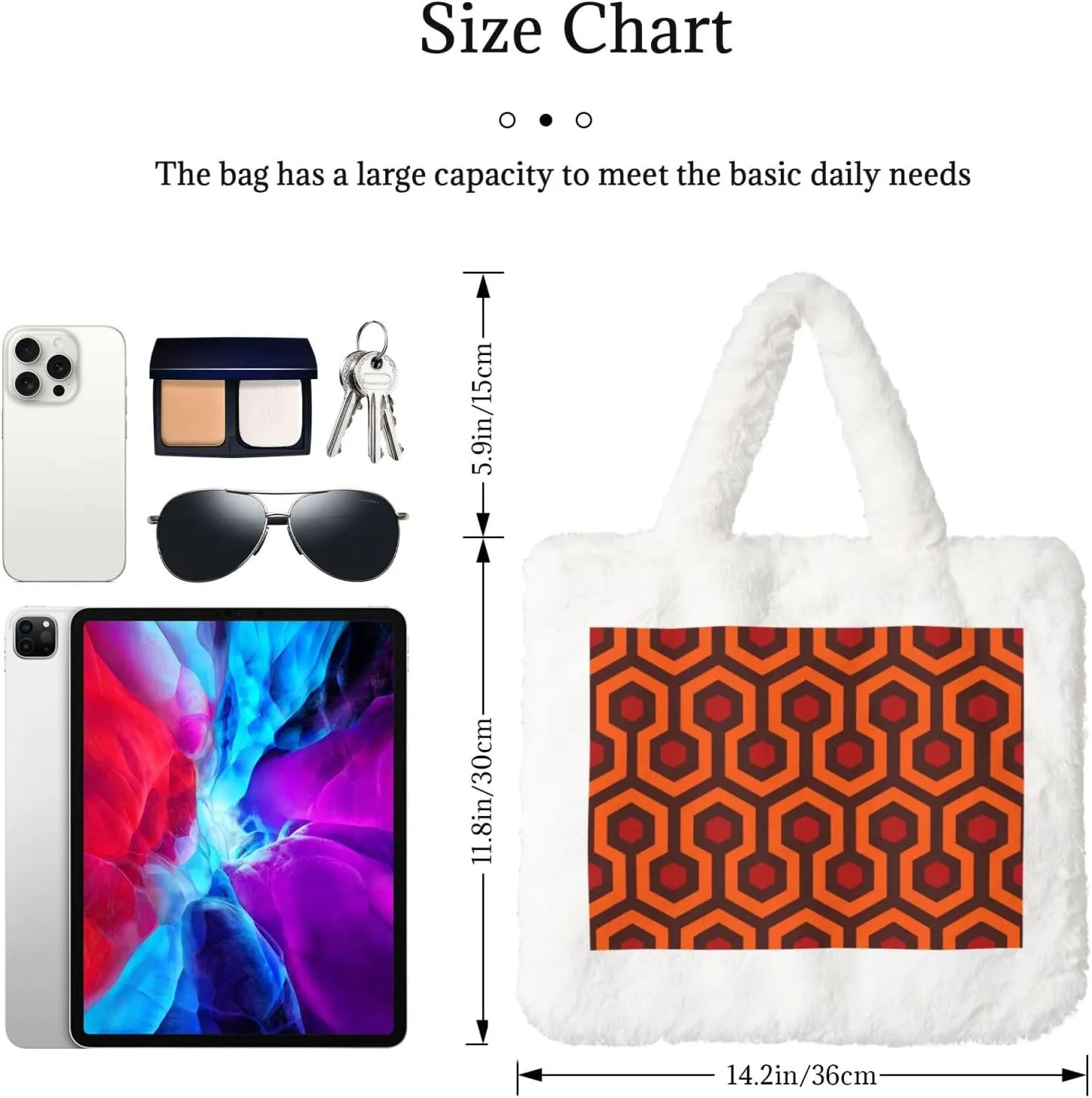 Shining Overlook Printing Soft Plush Handbag For Womens Tote Bag For Women,Women Satchel Bags Wallet Purse For Gifts