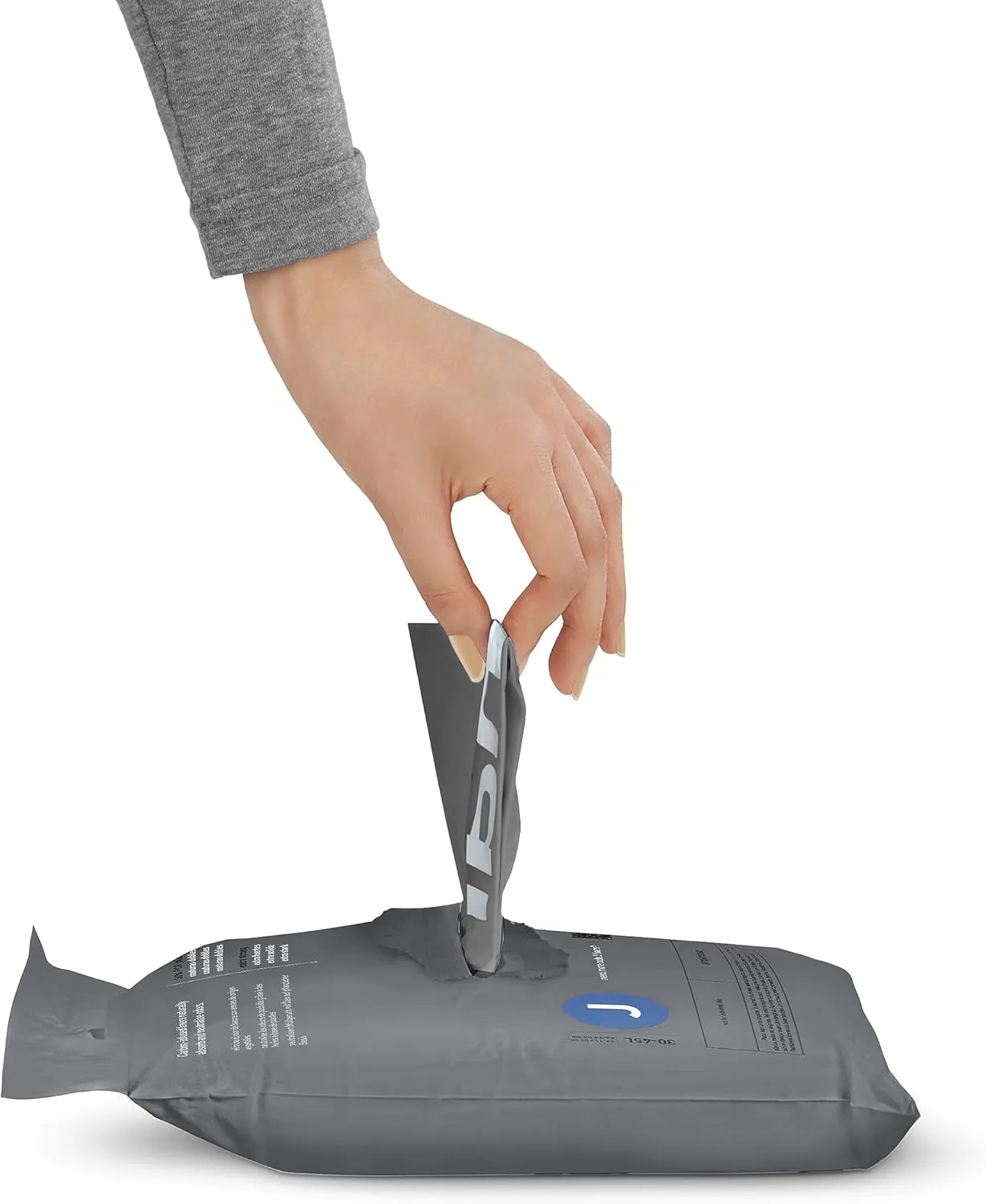 simplehuman Code H 200 Count, Genuine Odorsorb Custom Fit Liners, Drawstring Odor Absorbing Trash Bags in Dispenser Packs, 30-35 Liter / 8-9 Gallon