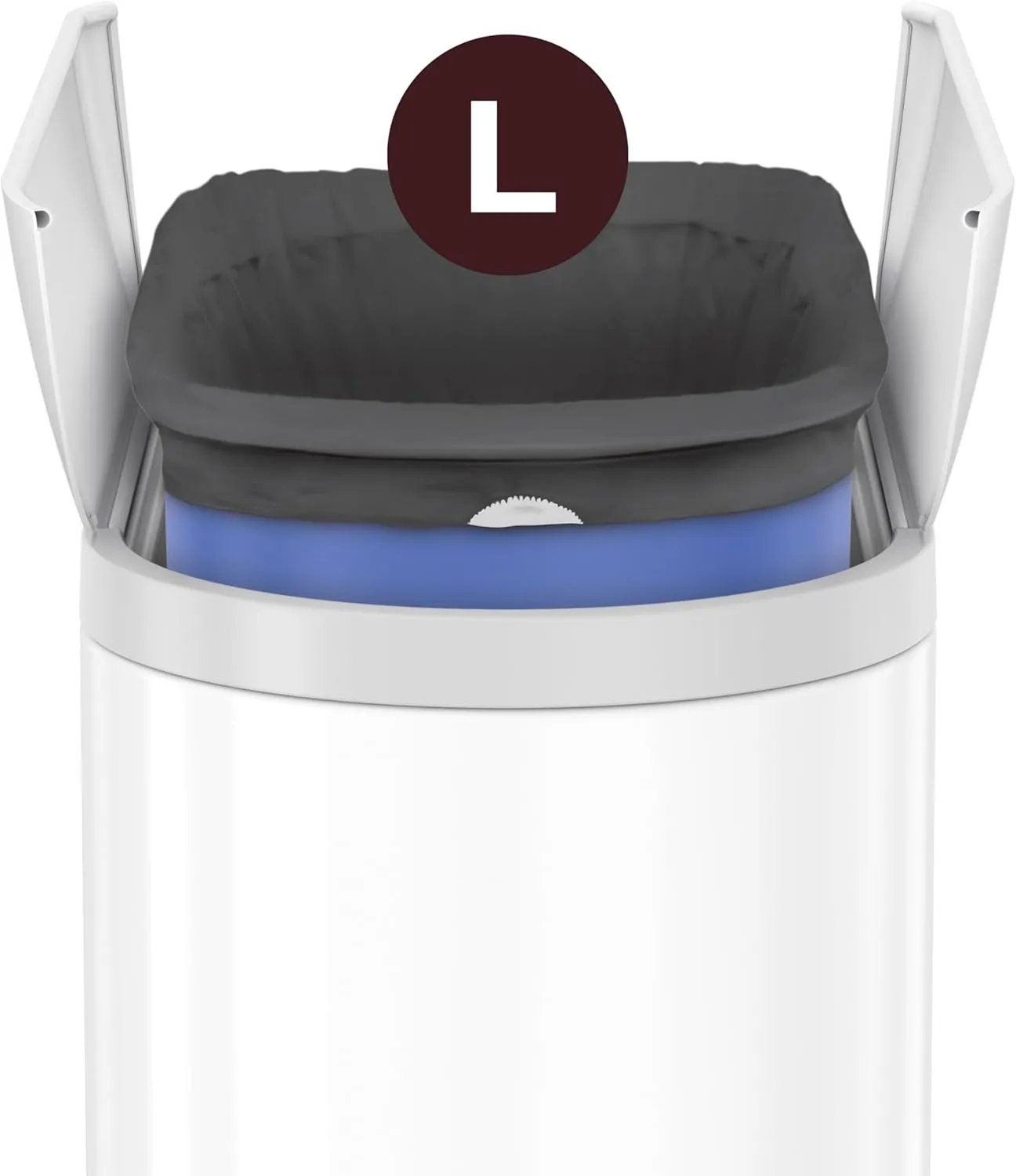 simplehuman Code L 40 Count, Genuine Custom Fit Liners, Drawstring Trash Bags in Dispenser Packs, 18 Liter / 4.7 Gallon