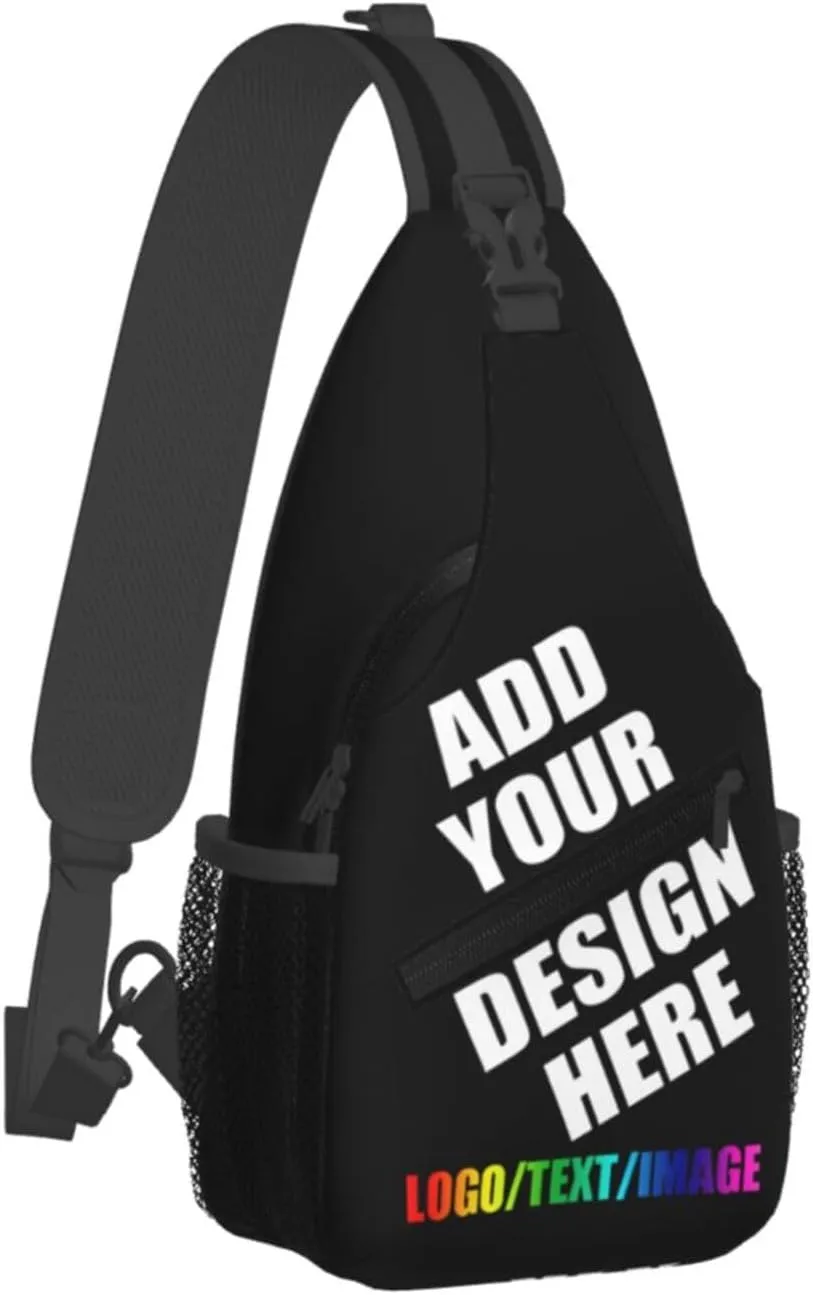 Sling Bag Custom Bag For Men Personalized Crossbody Bags for Men Women Leisure Sports Outdoor