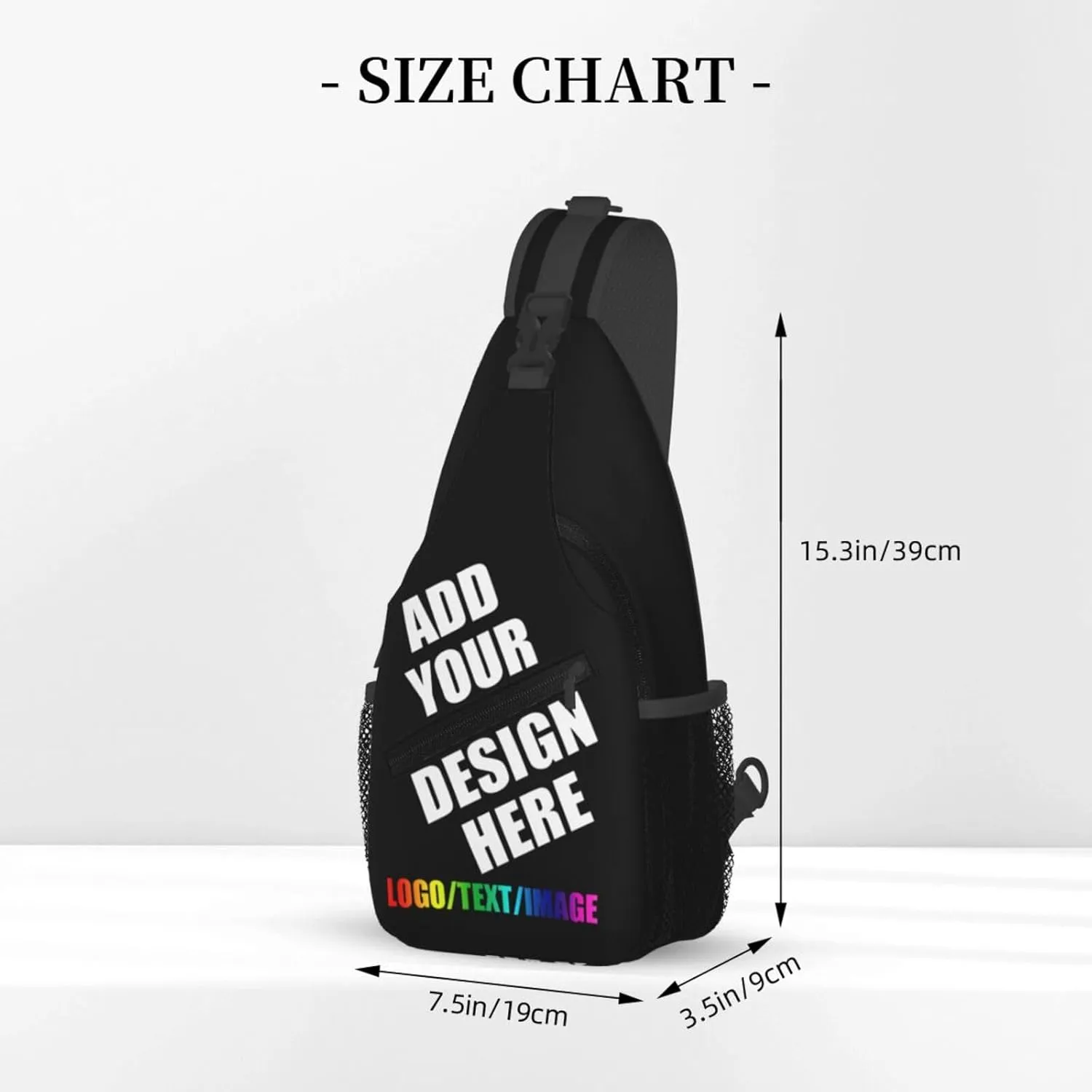 Sling Bag Custom Bag For Men Personalized Crossbody Bags for Men Women Leisure Sports Outdoor