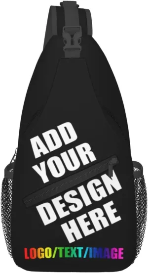 Sling Bag Custom Bag For Men Personalized Crossbody Bags for Men Women Leisure Sports Outdoor